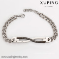 75012 Xuping joyería de titanio pulsera de cadena magnética personalizada